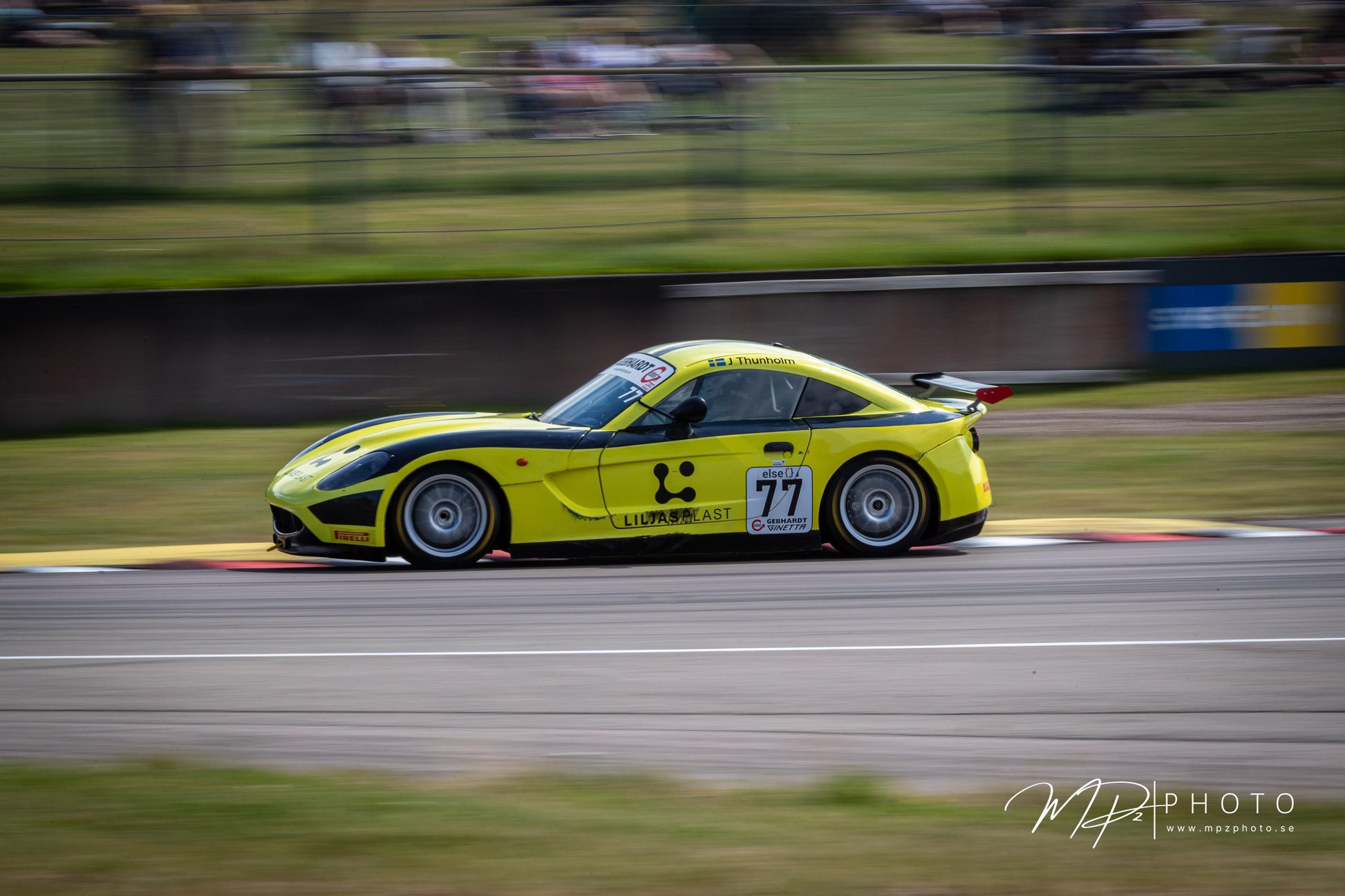 Johan Thunholm #77 – Västkustloppet 2026 (Falkenbergs motorbana). Foto: MPzPhoto.