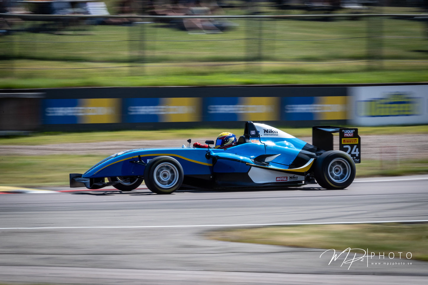 Celina Hessman #24 – Västkustloppet 2026 (Falkenbergs motorbana). Foto: MPzPhoto.